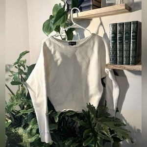 Express soft horizontal ribbed sweater